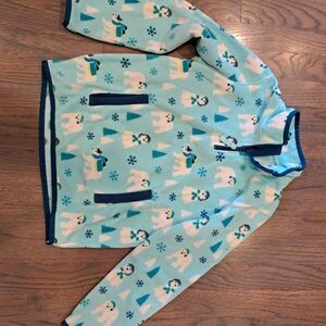 Gymboree Blue and Green Patterned Garment